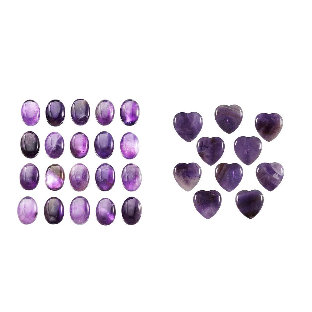 4399 Bundle - 2 Items: 12pcs Oval Cabochon Crystal CAB Flatback Stone & Set
